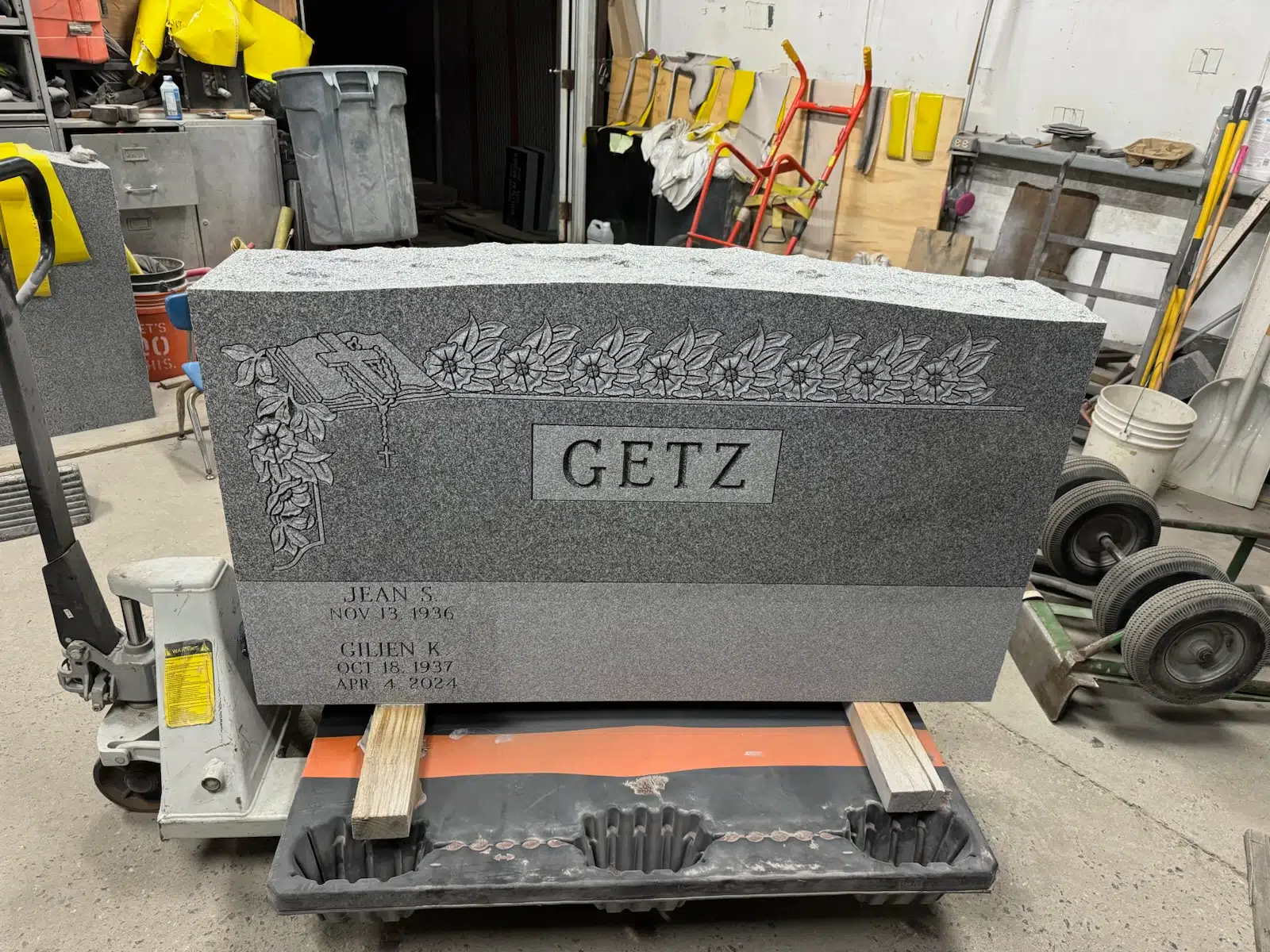 Granite Unique Headstone hand-carved by Unique Memorials in NJ — image 5