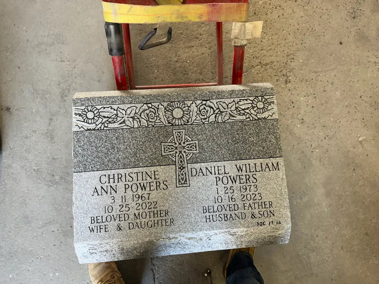 Granite Unique Headstone hand-carved by Unique Memorials in NJ — image 2
